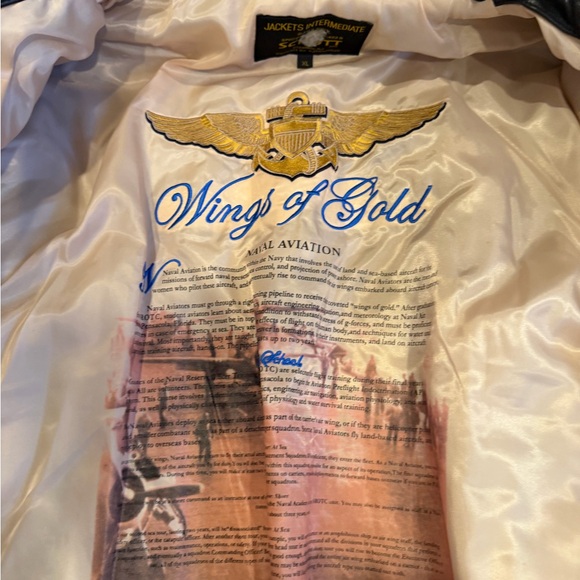 GORGEOUS Men’s Schott Leather Bomber Jacket - Picture 6 of 9